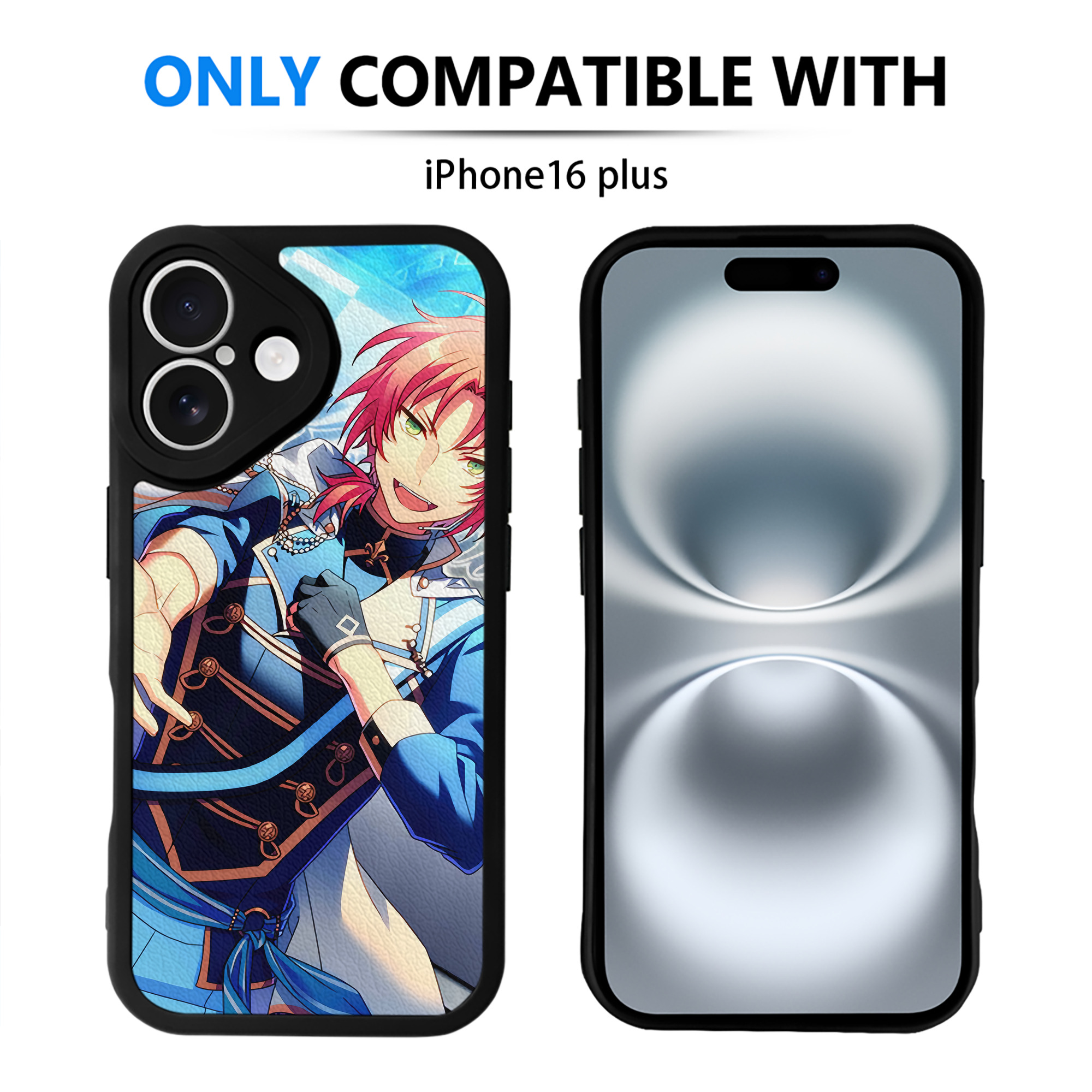 （画像用） あんさんぶるスターズ! Ensemble Stars 【iPhone 16シリーズ対応】シリコンスマホケース（レザー調） 材質：シリコン